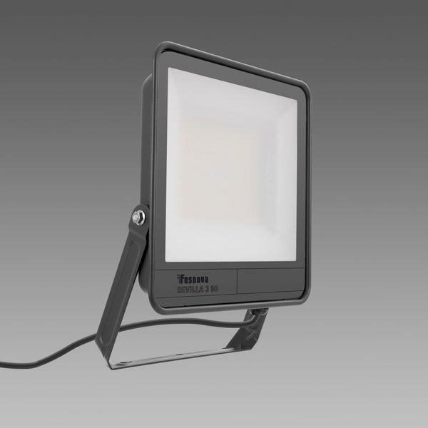 PROJECTEUR LED EXTÉRIEUR 90W 3000K 9200LM GRAPHITE