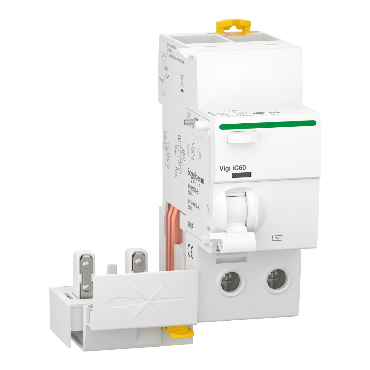 Acti9 Vigi iC60 - Bloc diff 230Vca (Ph/N) - 2P - 40A - 30mA - Type AC - SCHNEIDER ELECTRIC - A9Q11240