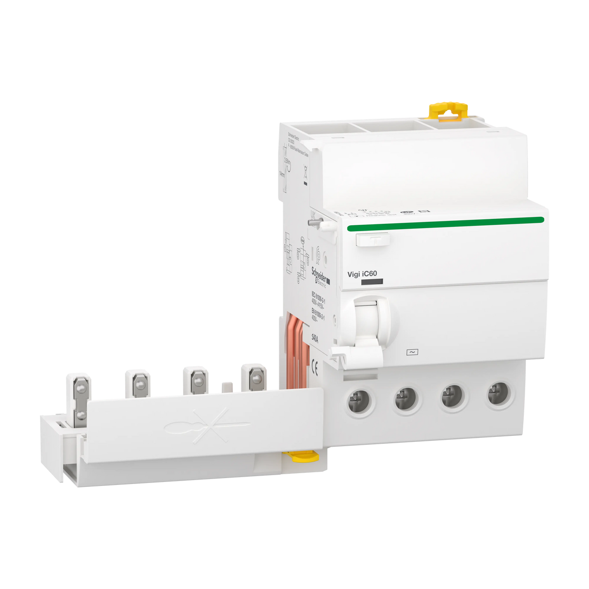 Acti9 Vigi iC60 - Bloc diff 400Vca (Ph/Ph) - 4P - 40A - 30mA - Type AC - SCHNEIDER ELECTRIC - A9Q11440