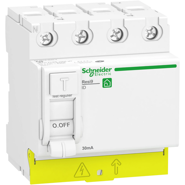 Resi9 - interrupteur différentiel - 4P - 63A - 30mA - Type A - peignable - SCHNEIDER ELECTRIC - R9PRA463