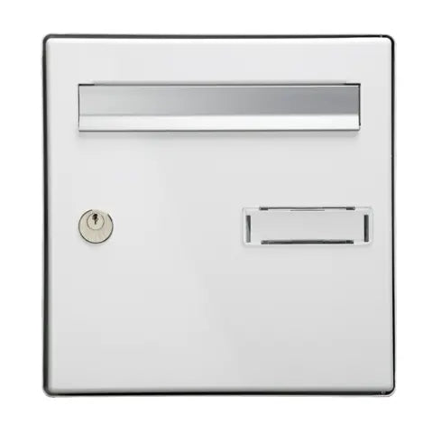 Facade boîte à lettres à ouverture totale DECAYEUX - 300 x 305 mm - côté entrée courrier 235 x 28 mm - 156226