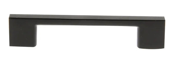Poignée fine entraxe 128 mm aluminium noir mat + 2 vis de 30 mm - CADAP - P0564/128/101S