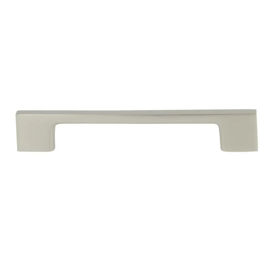Poignée fine entraxe 128 mm aluminium nickel velours + 2 vis de 30 mm - CADAP - P0564/128/18S
