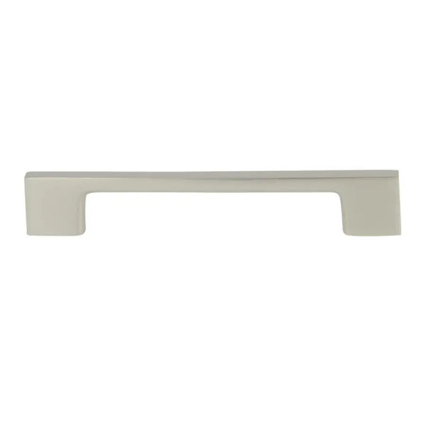 Poignée fine entraxe 128 mm aluminium nickel velours + 2 vis de 30 mm - CADAP - P0564/128/18S