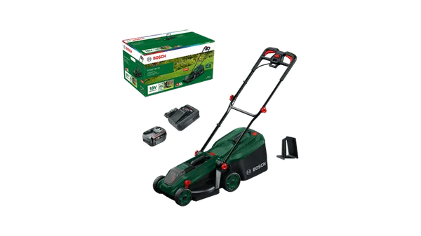 Tondeuse à gazon sans fil ROTAK18V-34 - BOSCH - avec 1 batterie 4,0 Ah - chargeur - 06008B9N00