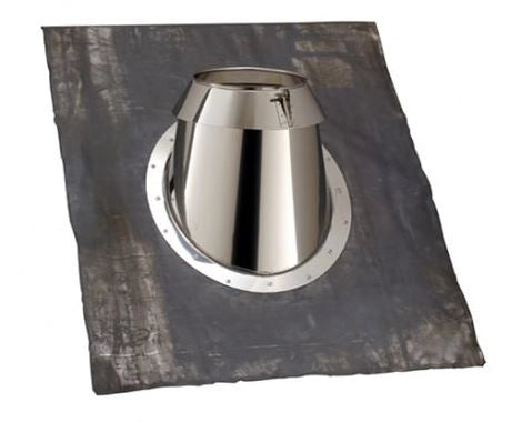Solin universel Sum Multi 230I POUJOULAT 30 à 45° Inox/Noir mat RAL9019 - 31999453