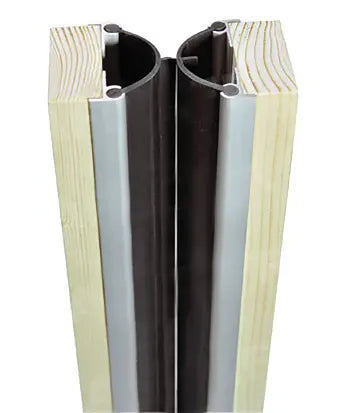 Jeu de battement complet JOURJON - H.2m 50 - Pour 2 portes 36-44 mm - 2 joints + 4 profilés alu - 260124