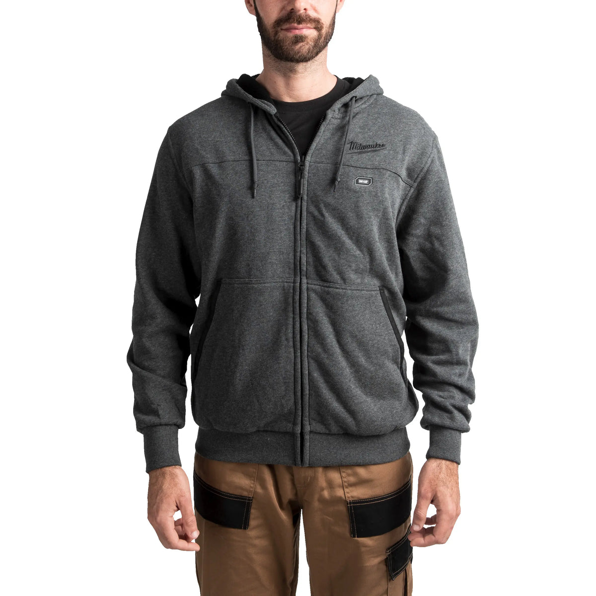 Sweat à capuche chauffant M12 HHGREY3-0 Taille XL - Gris - MILWAUKEE - 4933464355
