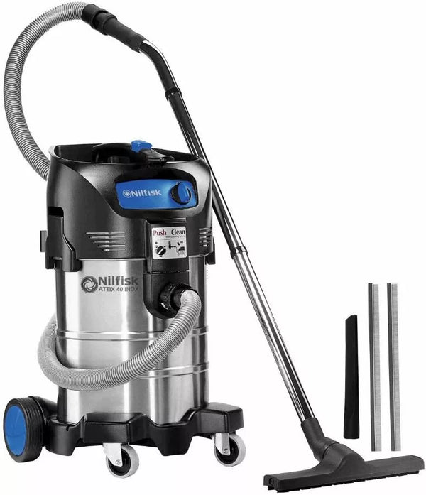 Aspirateur eau et poussiere NILFISK ATTIX 40-01 PC INOX - 37 litres 1500 W - 107413593