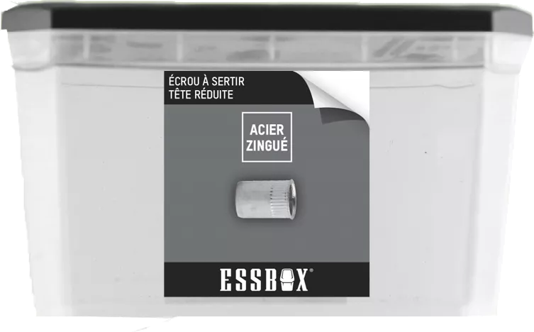 Écrou cranté Essbox SCELL-IT tête réduite Ø6 mm - Boîte de 550 - 9460710630
