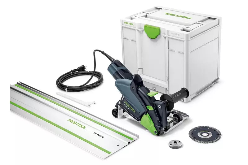 Système de tronçonnage diamant DSC-AG 125-Plus-FS - FESTOOL - avec rail de de guidage et SYSTAIER - 578530
