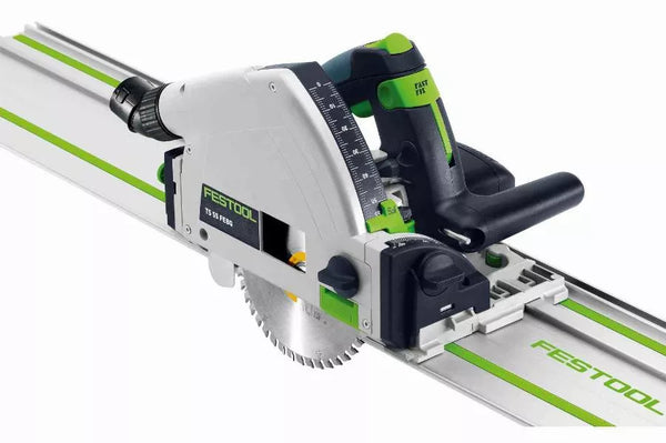 Scie plongeante TS 55 FEBQ-Plus-FS - FESTOOL - Avec lame Ø160 mm Wood + Rail FS1400/2 + Systainer - 577010