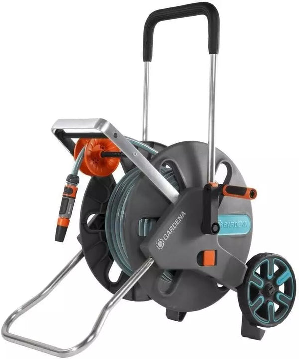 Dévidoir sur roue CleverRoll L Easy équipé, enrouleur de tuyau - 30 m - GARDENA - 18522-26
