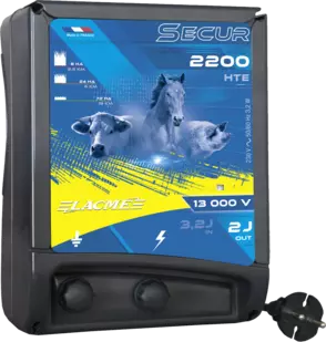 Electrificateur secteur 13 000 V / 2 J pour clôtures moyennes et animaux domestiques sensibles - 606204